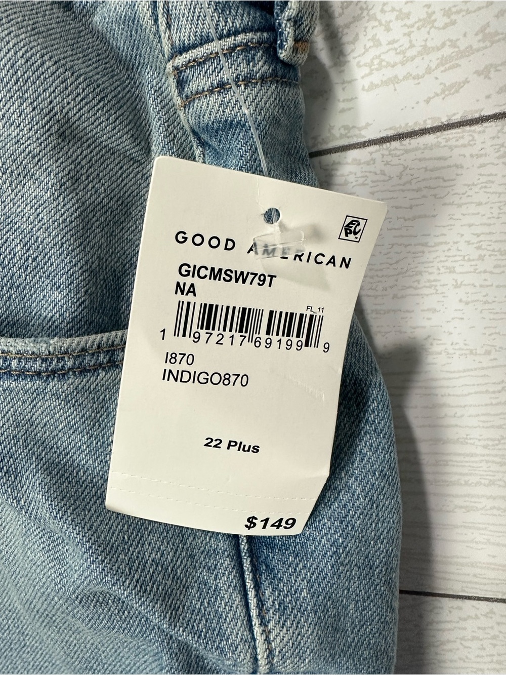 NWT Good American Good Icon Straight Size 22 - Picture 5 of 16